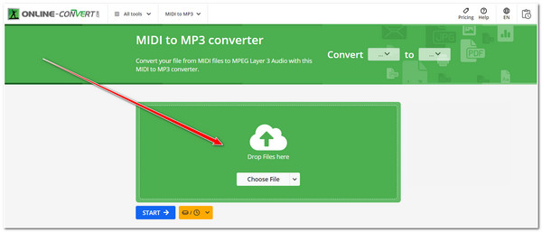 Povucite i ispustite Midi datoteku