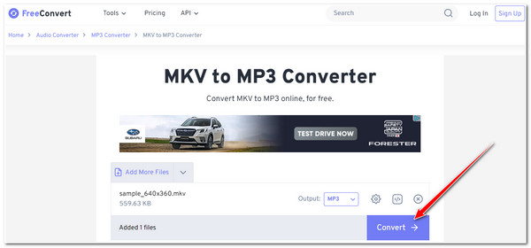 FreeConvert MKV कन्वर्ट करें