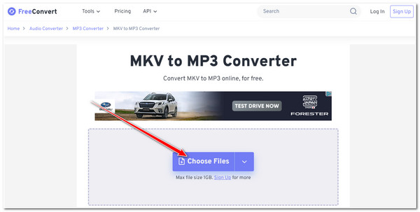 FreeConvert インポート MKV