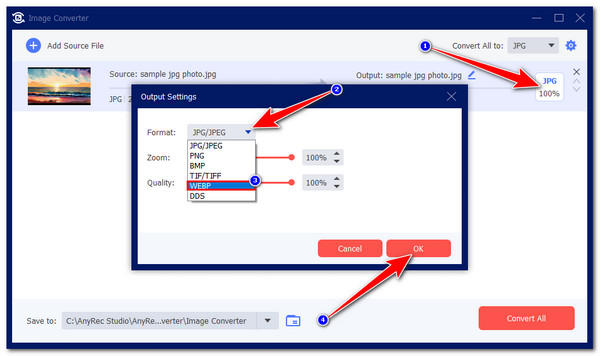 Import Format WebP