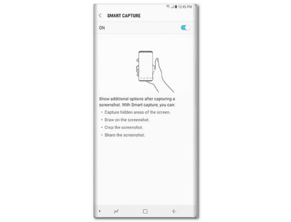 Captură de ecran Samsung Smart Capture
