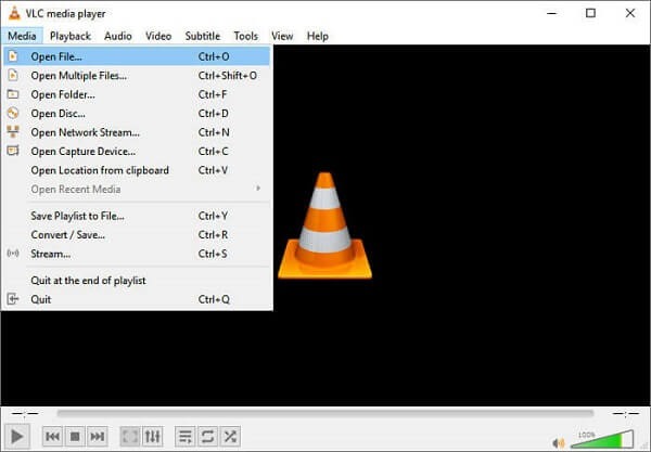 مشغل VLC MPG