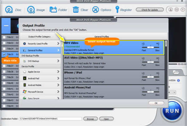 Winx Convertir BDMV a MP4