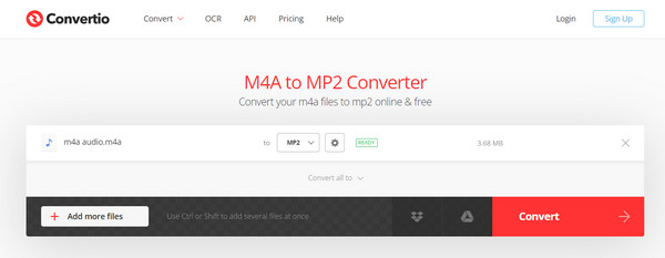 Конвертировать M4a в Mp2
