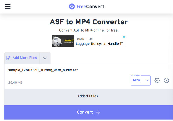 Converter grátis Asf para Mp4