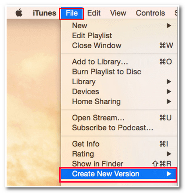 iTunes crea la versione Mp4