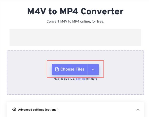 Freeconvert M4v 파일 추가