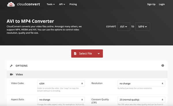 Cloudconvert Avi to Mp4 Converter