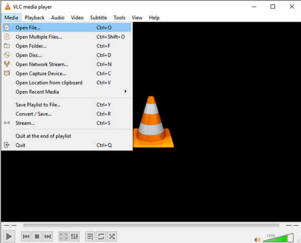 פותח אותו ב-Vlc Media Player