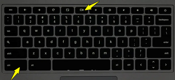 Chromebook 上的全屏截图