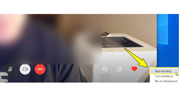 Interrompi registrazione Skype