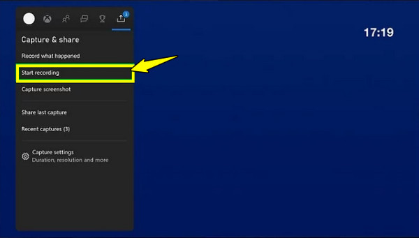 Xbox 録画シムの開始