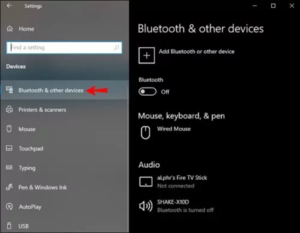 Bluetooth auf dem PC öffnen