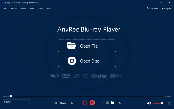 פתח את AnyRec Blu-ray Player