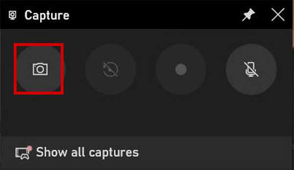 Capture Tool on Game Bar