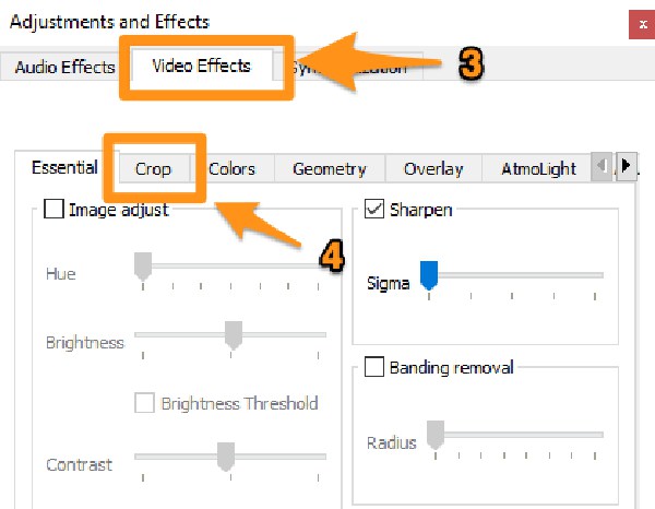 Video Effects and Crop VLC