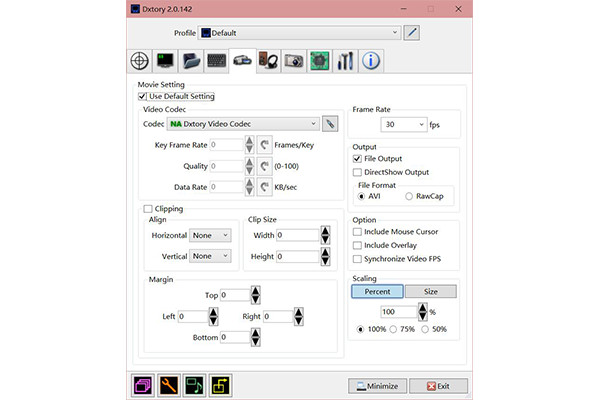 Dxtory Cattura video con audio