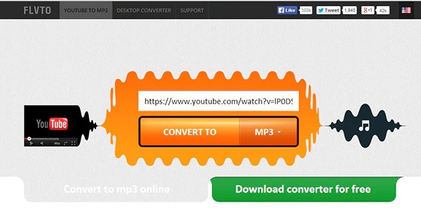 Flvto تحويل FLV إلى MP3