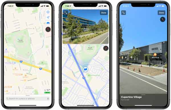 Machen Sie einen Schnappschuss von Google Maps iOS