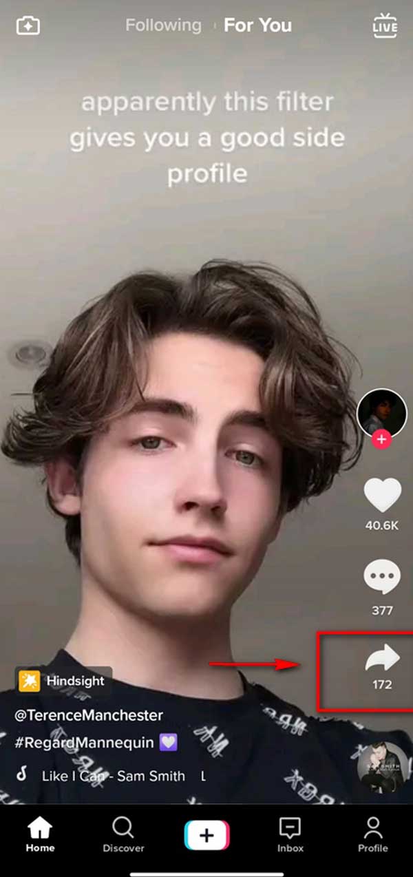 Compartilhamento de dueto do TikTok