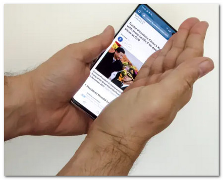 Snímek obrazovky Samsung Palm Swipe