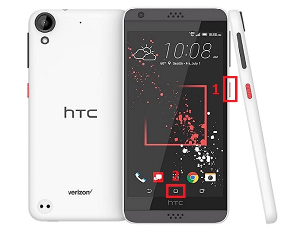 在 HTC 上全屏截图