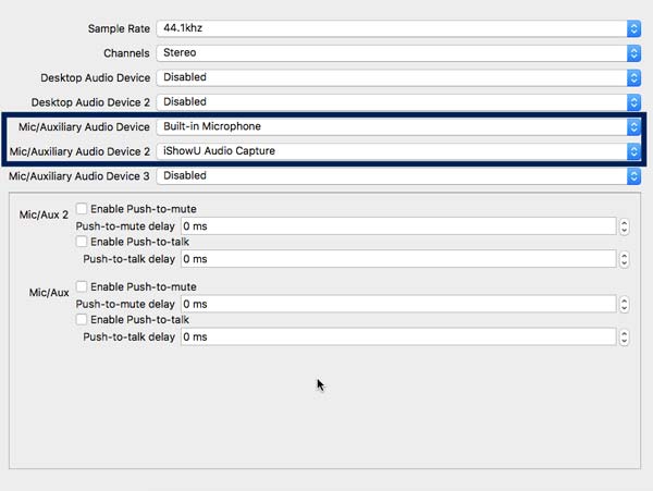 obs ishowu audio