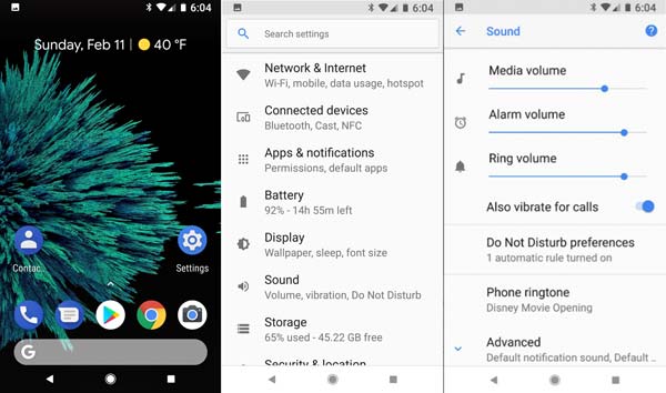 Ringtone Settings Android