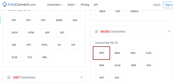 เลือกตัวแปลง MPEG เป็น MP3