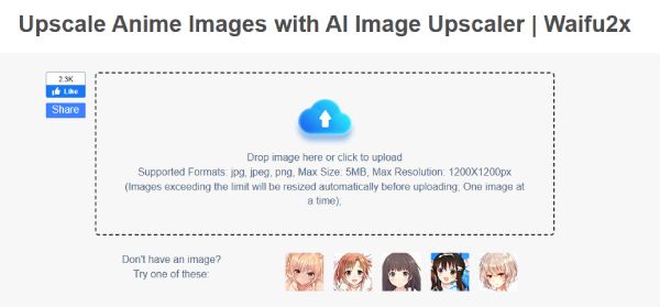 Anime AI Upscaler Waifu2x