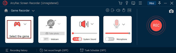 Cambiar la configuración de grabación del juego