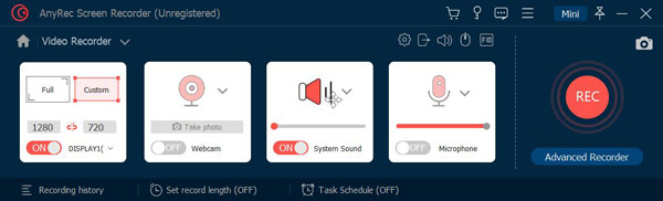 Alterar as configurações de gravação