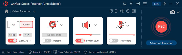 Recording Audio Settings