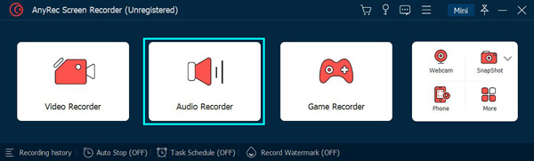 Selectați Audio Recorder