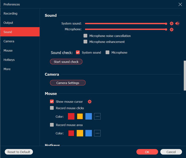 Sound Preferences