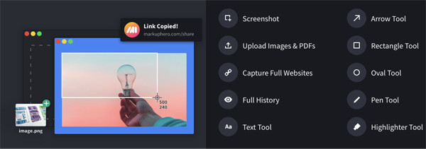 Markup Hero Extensie Capturi de ecran Chromebook