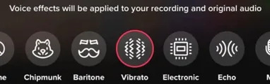 Titktok Grabar efecto de voz