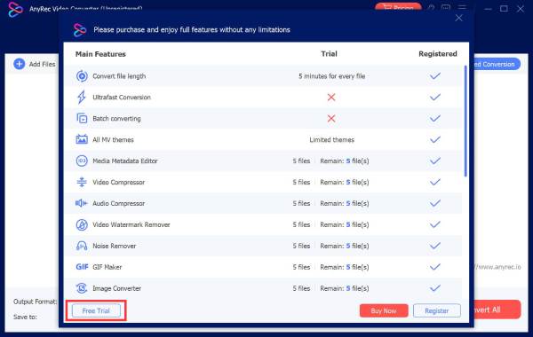 Kostenlose Testversion VS Registriert