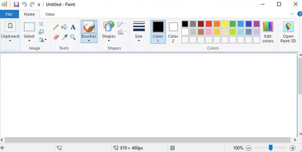 ระบายสีเพื่อบันทึกภาพหน้าจอ Windows